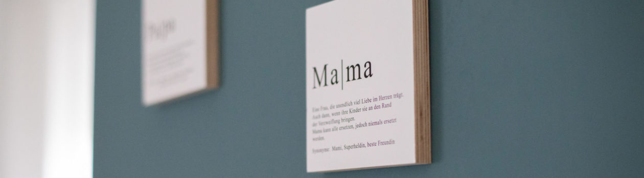 Bild Wandbild Mama